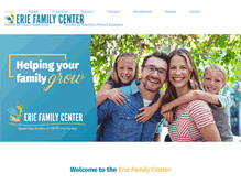 Tablet Screenshot of eriefamilycenter.org